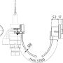 Alcadrain MPO10 manuelle pneumatische Fernauslösung, weiß, für Wandeinbau_2