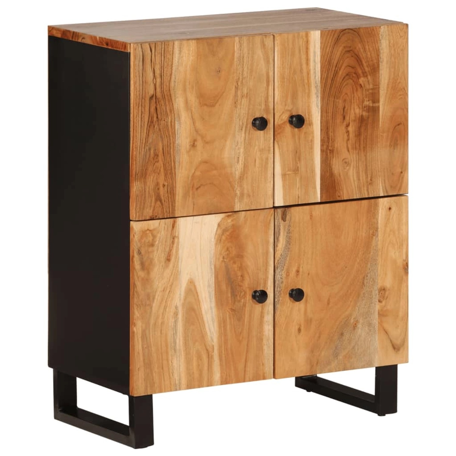 vidaXL Sideboard mit 4 Türen 60x33x75 cm Massivholz Akazie 352918 günstig online kaufen