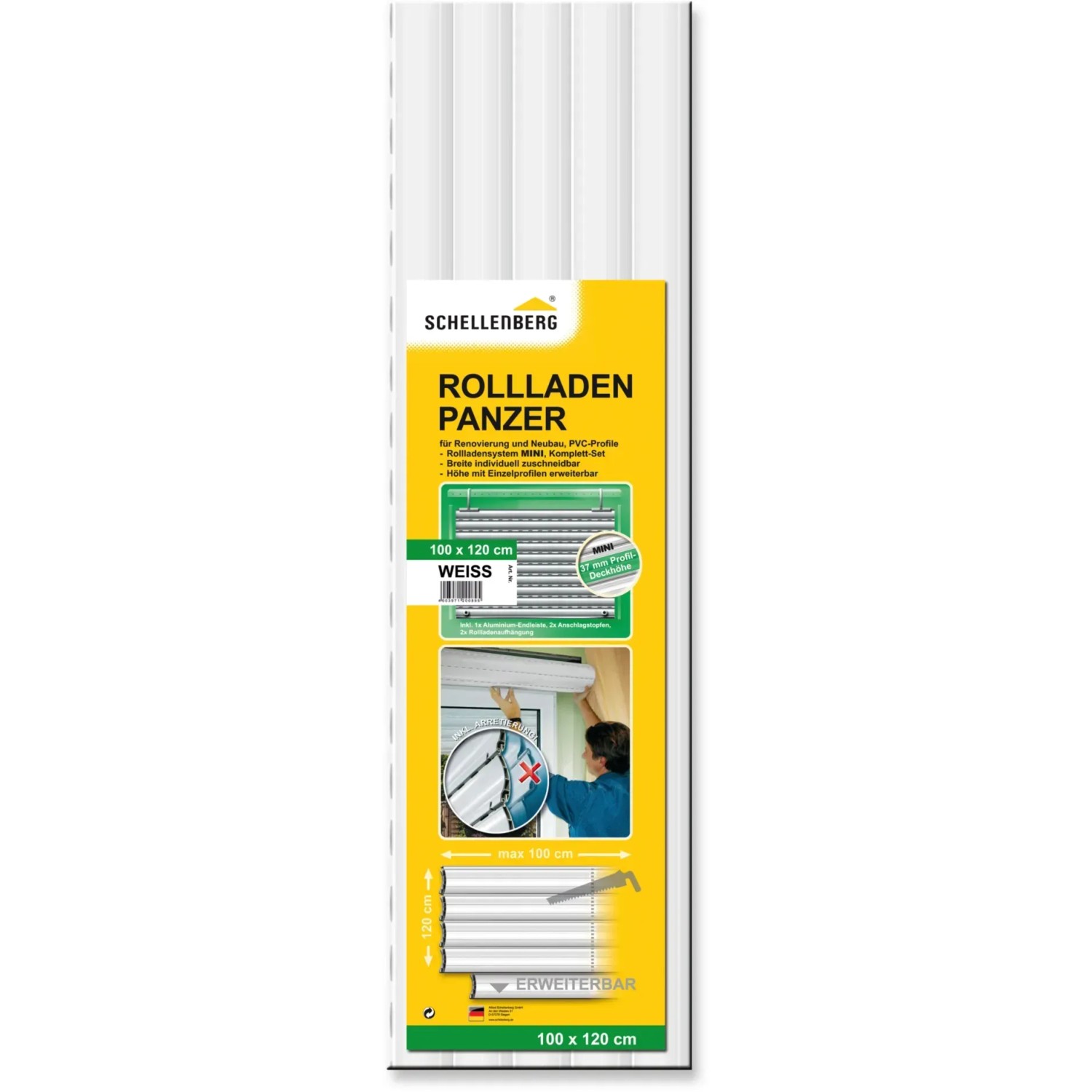 Schellenberg Rolladengurt Rolladen Reparaturset Gurtfix 3 Größen 3 Farben NEU EB