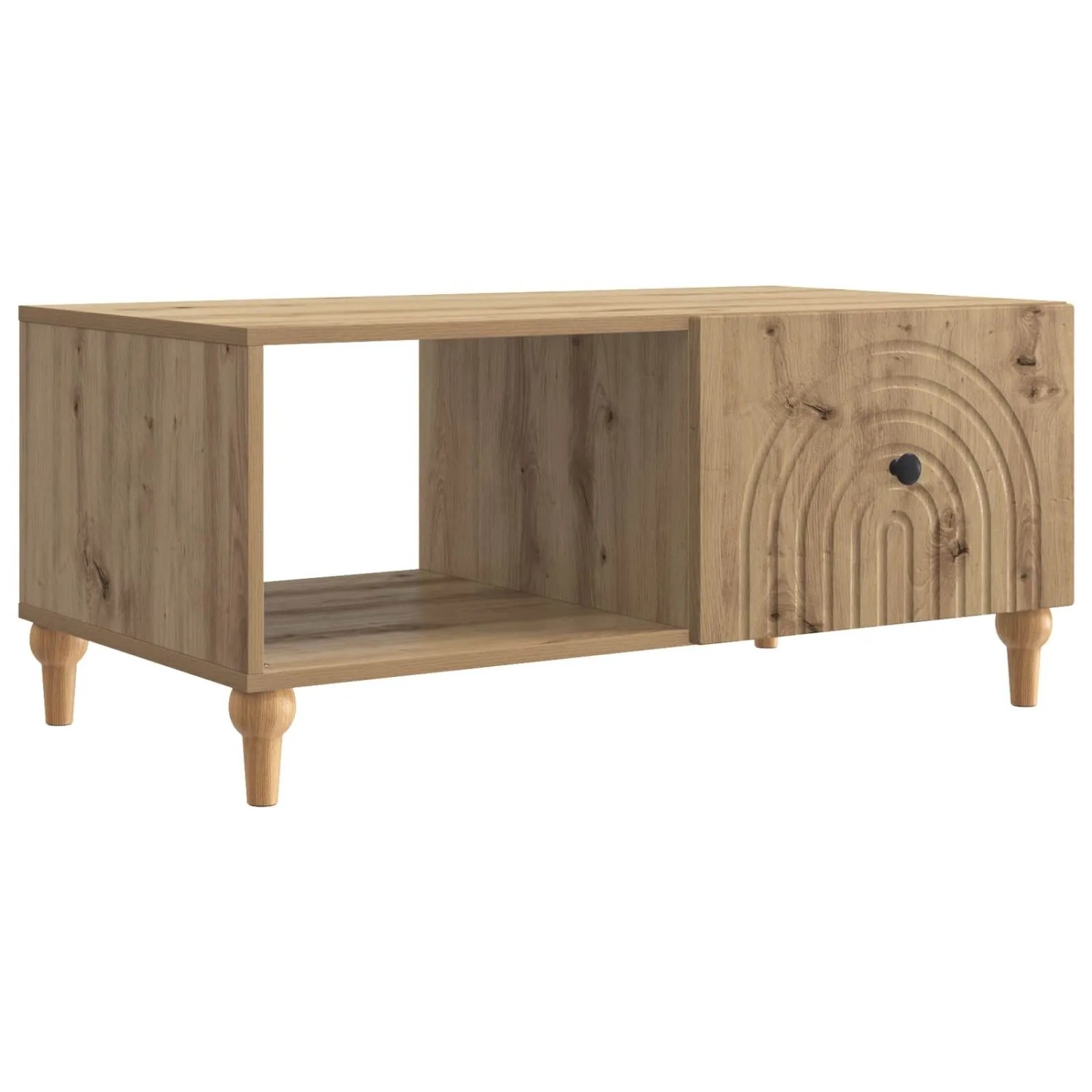 vidaXL Couchtisch Artisan-Eiche 90 x 50 x 40 cm Holzwerkstoff 894274