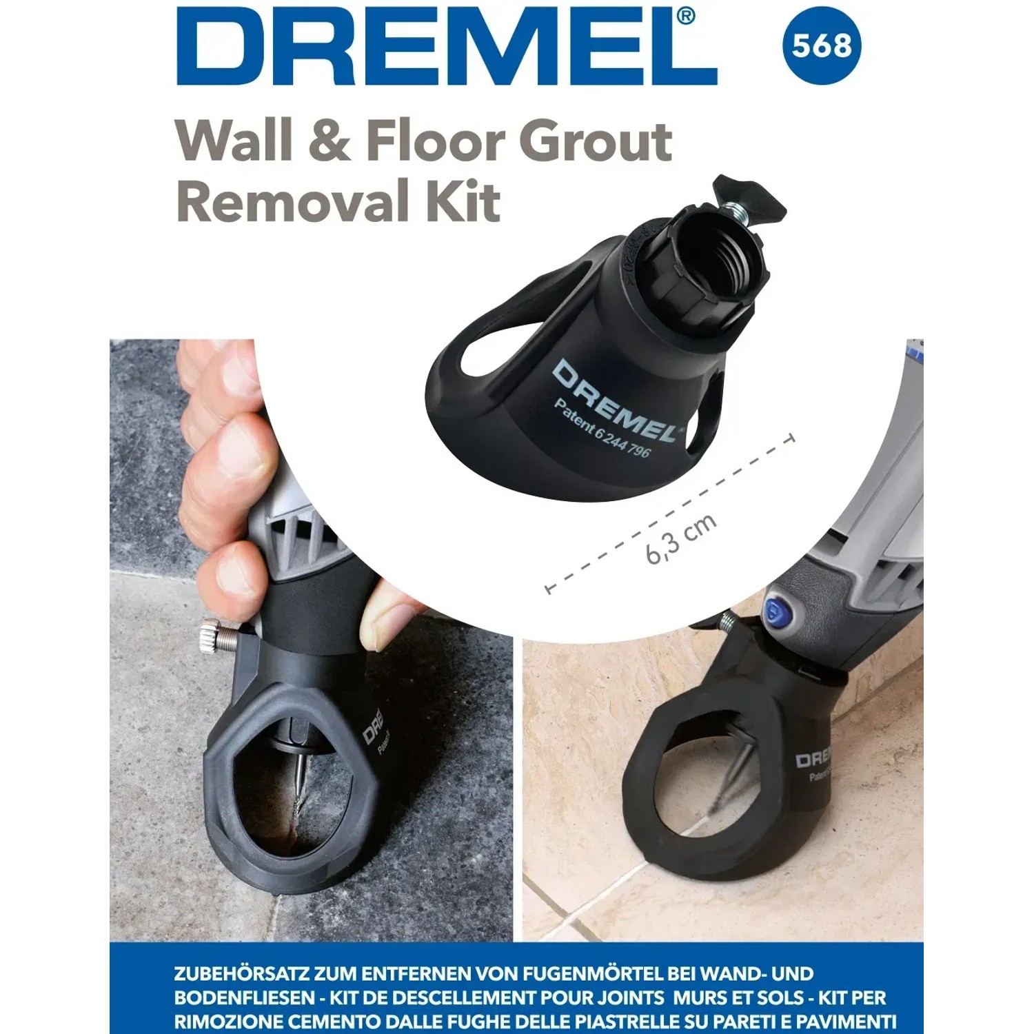 Dremel 568 Fugenmörtel-Entferner Vorsatzgerät für Miniaturwerkzeuge.