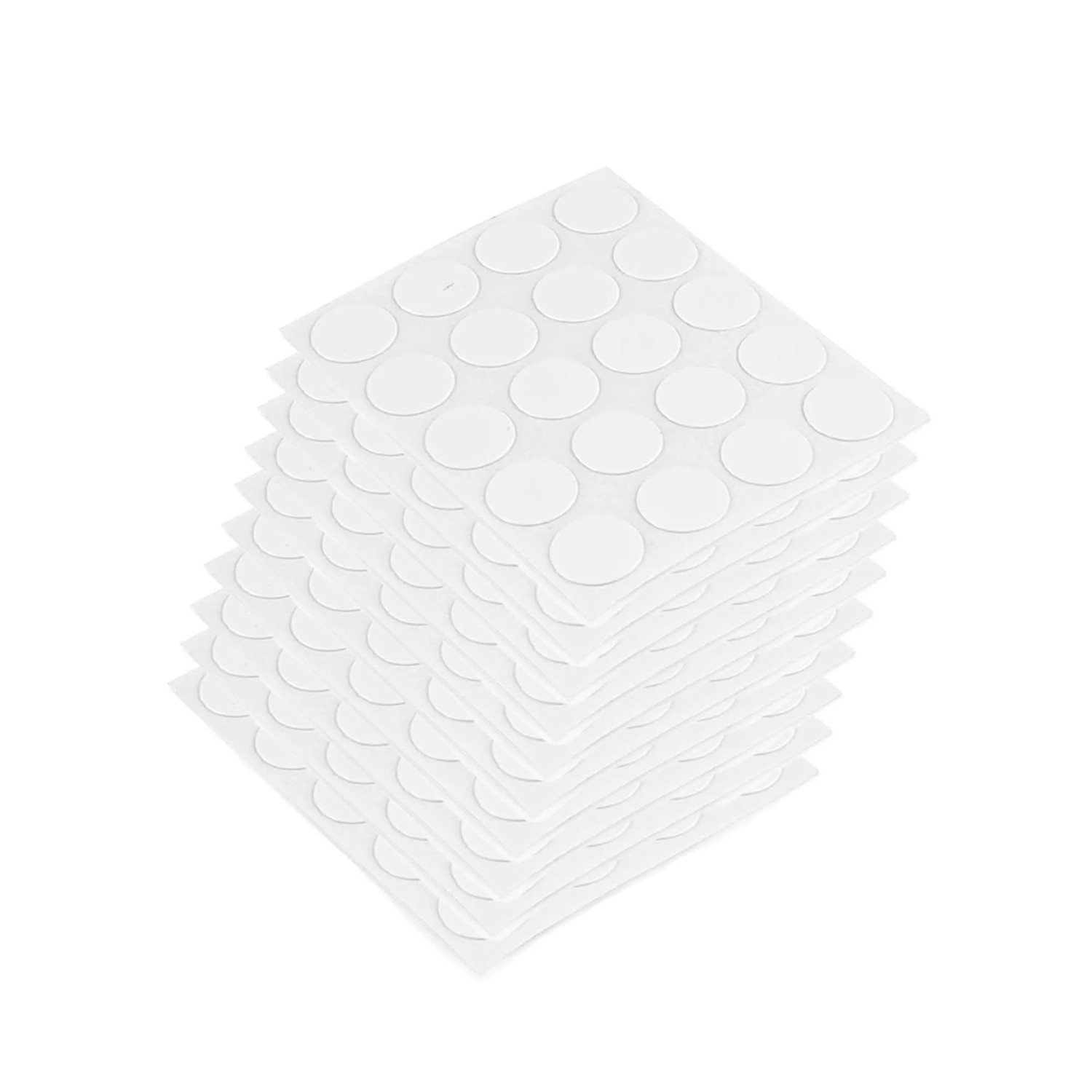 Emuca Satz von 1.000 Schraubkappen Selbstklebend Durchmesser 13 mm Kunststoff Weiss