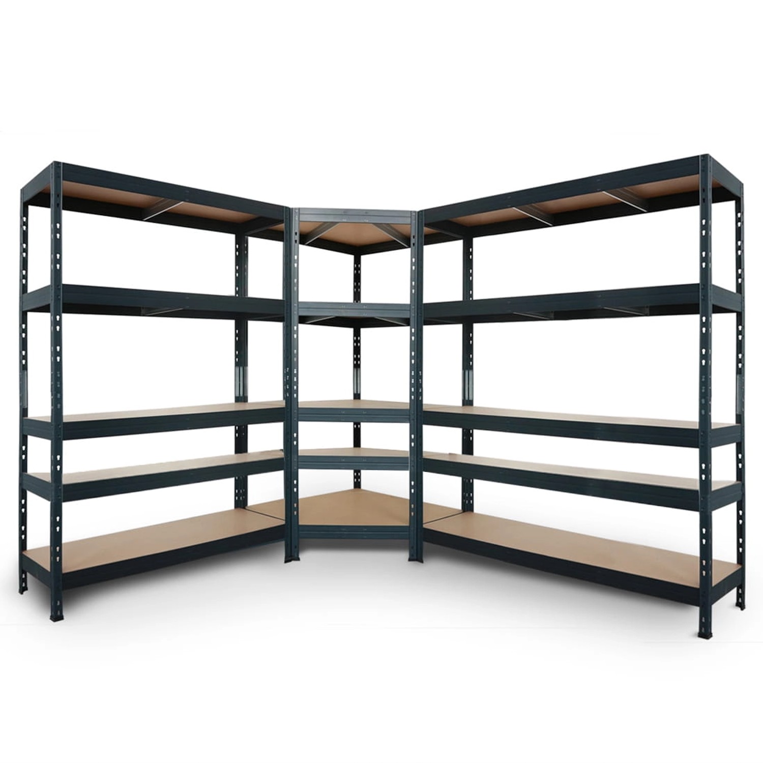 Ar Shelving Rivet Set 180 x 210 x 240 x 45 cm mit 5 HDF-Böden Anthrazit