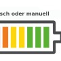 Akku-Symbol für Starmix Haaga Kehrmaschine: Elektrisch oder manuell betrieben.