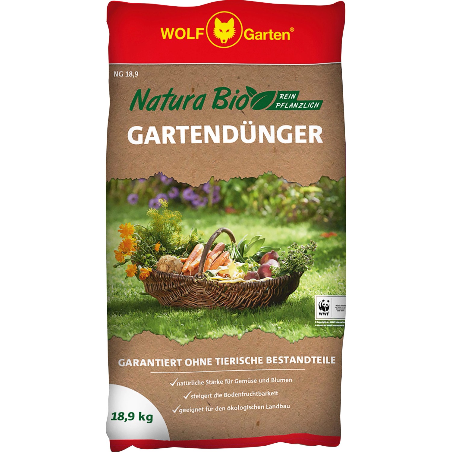 Wolf-Garten Gartendünger Natura 18,9 kg