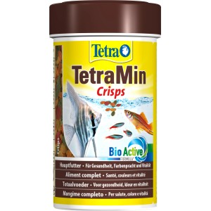 TetraMin Crisps 100ml Fischfutter für Zierfische im Aquarium.