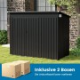 Costway Gartenhaus Metall 235 x 117 x 185 cm Dunkelgrau_5