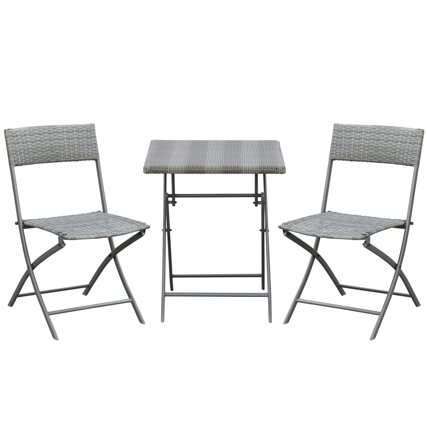 Outsunny Bistroset Polyrattan 3tlg.