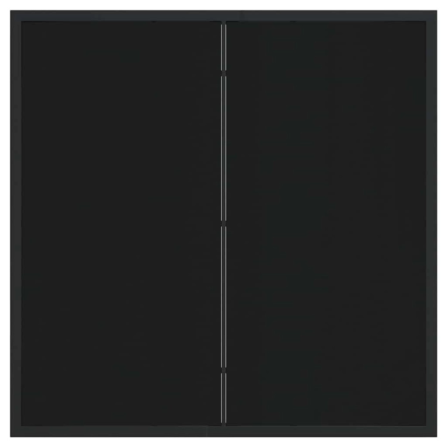 vidaXL Garten Essgruppe, 5-teilig, schwarz, Poly Rattan. Quadratischer Tisch mit vier Stühlen.