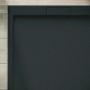 Rechteckige, extraflache Ottofond Duschwanne Zona, 120x90 cm, Mineralguss, Anthrazit.
