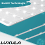 LUXULA LED Panel Rasterleuchte, 62x62cm, mit Backlit Technologie für gleichmäßige Ausleuchtung.