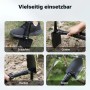 Wiltec Klappspaten 58cm: Schaufeln, Graben, Hacken, Sägen. Robustes Outdoor Multifunktionswerkzeug aus Stahl.