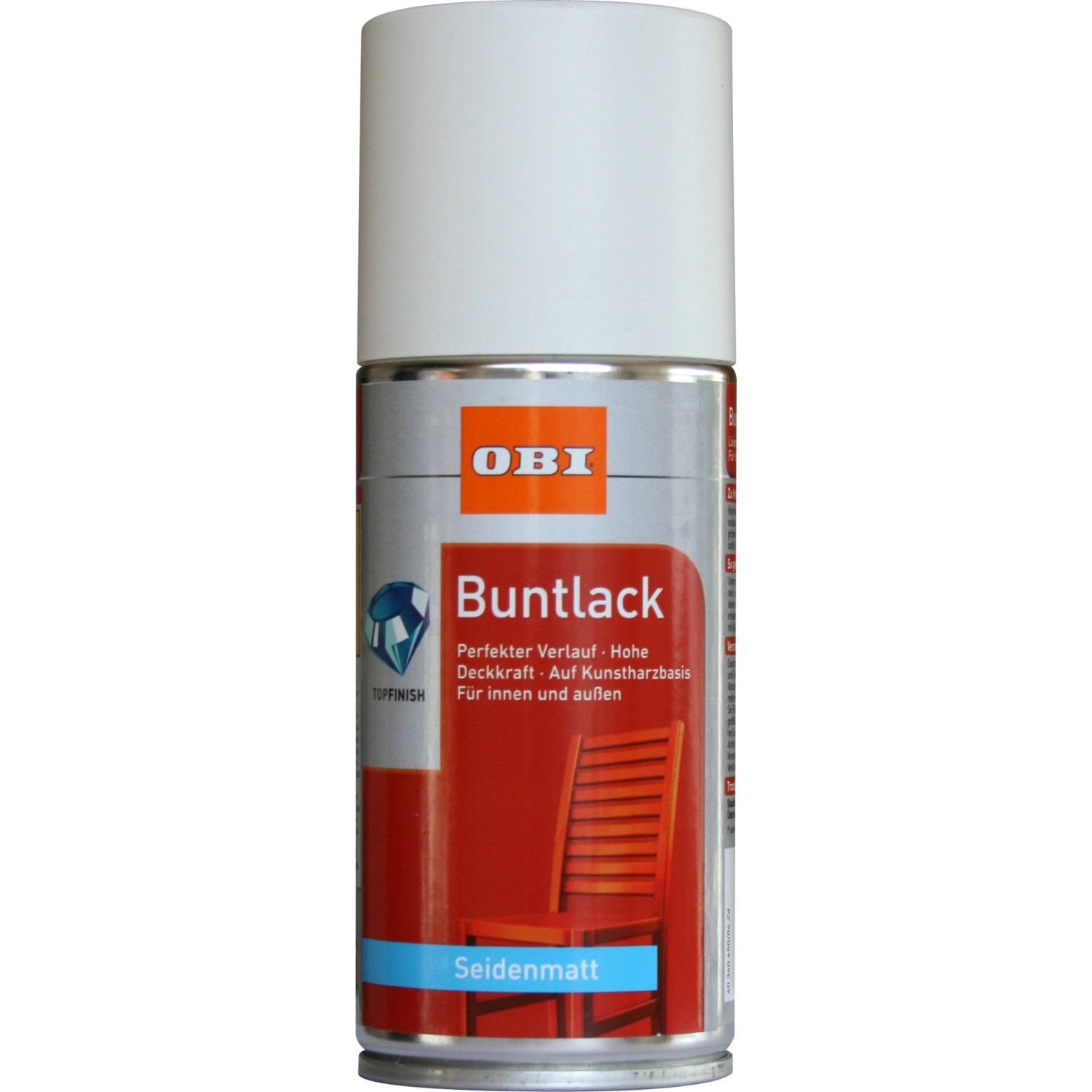 OBI Buntlack Spray RAL 9010 Reinweiß seidenmatt 150 ml