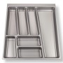SOTECH ORGA-BOX II Besteckeinsatz 500 mm Höhe 45 mm Silbergrau Für Nobilia Schubladen