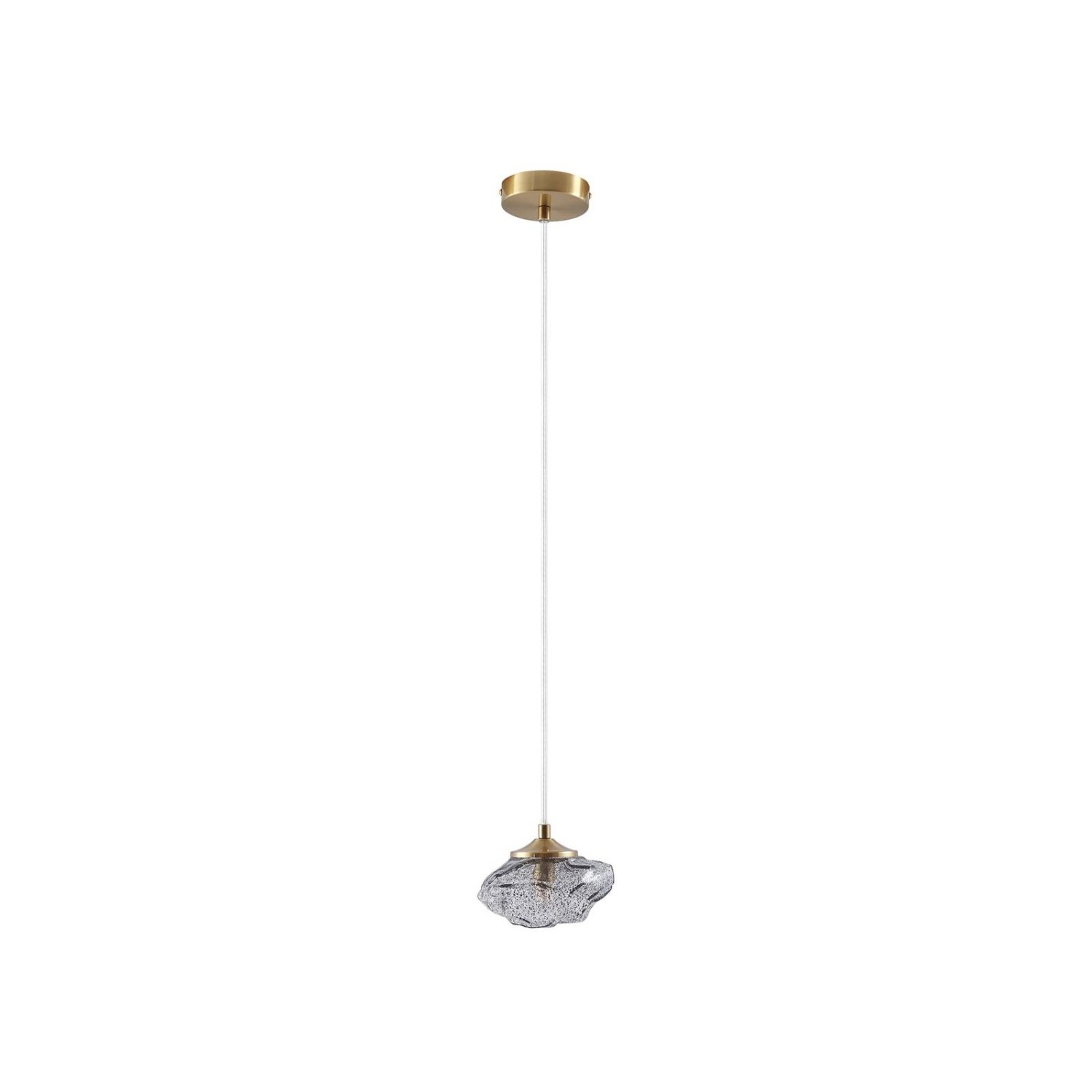 Lindby Pendelleuchte Piatra 10033049 Modern in Schwarz aus Glas 1-flammig G günstig online kaufen