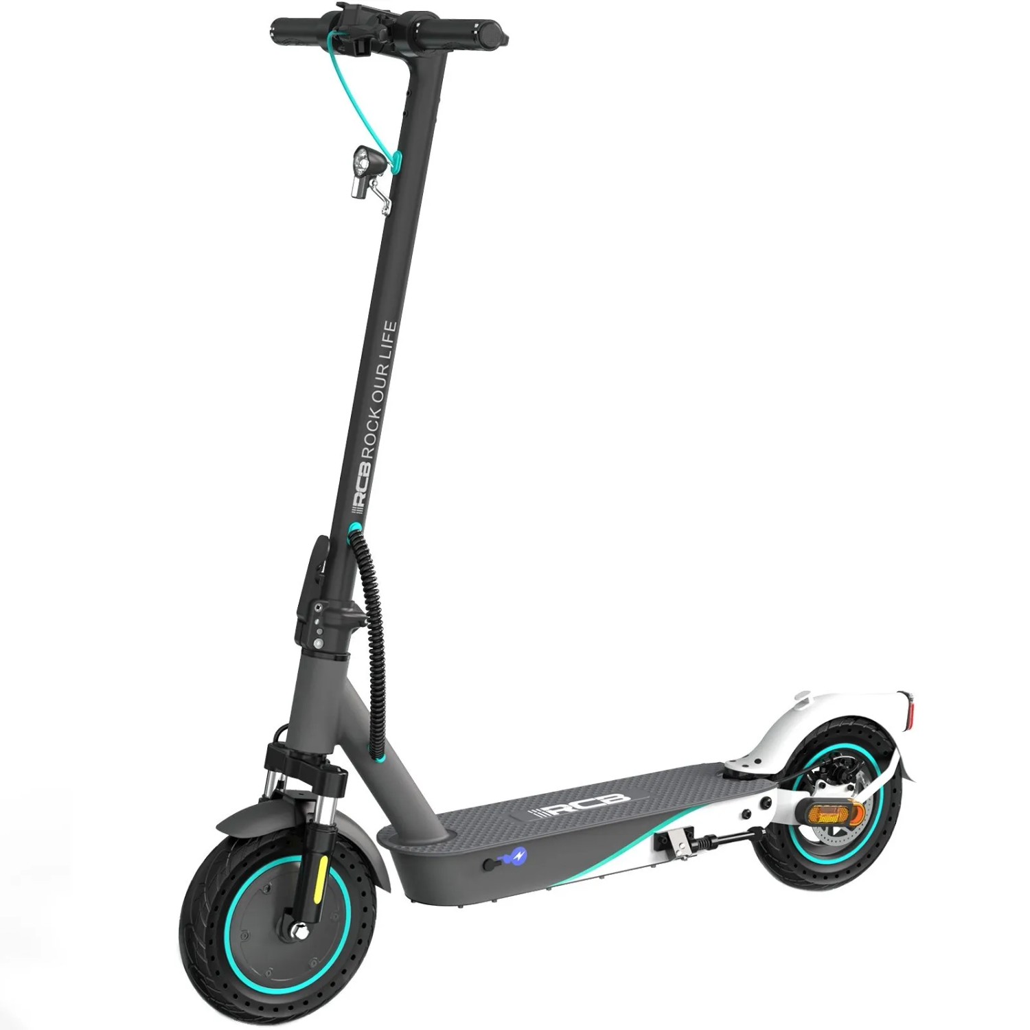 RCB E-Scooter EV10KP ABE 400 W 36 V 10,4 Ah 30-35 km Reichweite 10 Zoll Vollgummireifen Faltbar APP