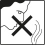 Symbol: Nicht einatmen – Warnhinweis für Nexa Lotte Moskito-Kerze.