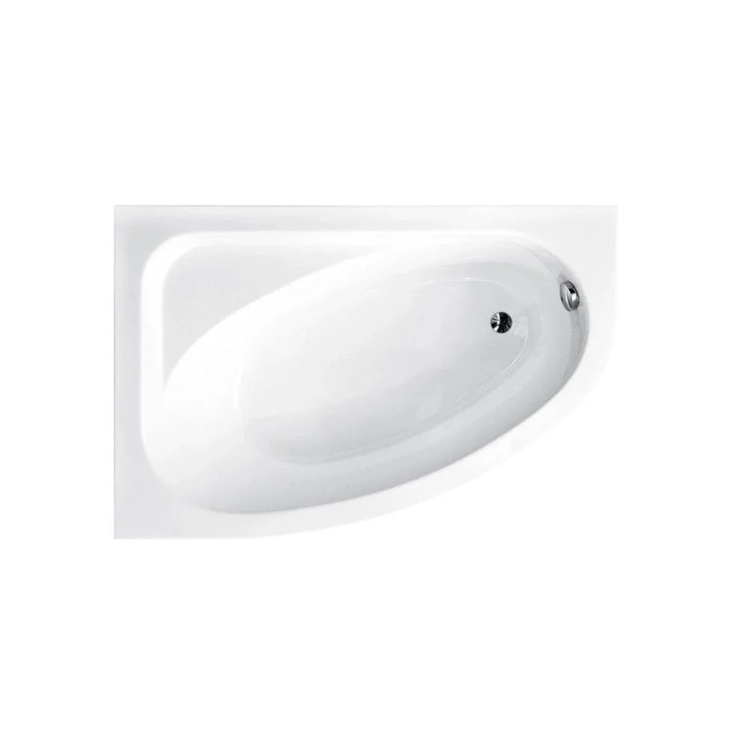Bad Land Eckbadewanne 150x100 Links mit Styroporverkleidung inkl. Ablauf & Füße