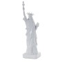 Detailreiche, weiße Deko Figur Freiheitsstatue aus Polyresin, 40cm hoch.
