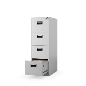 Jan Nowak Aktenschrank mit 4 Schubladen SARA V4 132 x 46 x 62 cm Grau