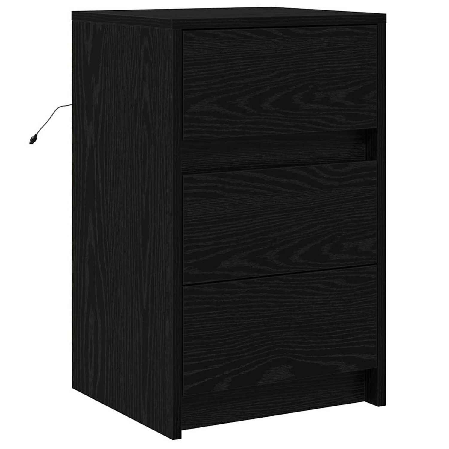vidaXL Nachttisch mit Schwarze Eiche 38 x 34 x 61 cm Holzwerkstoff 868932 günstig online kaufen