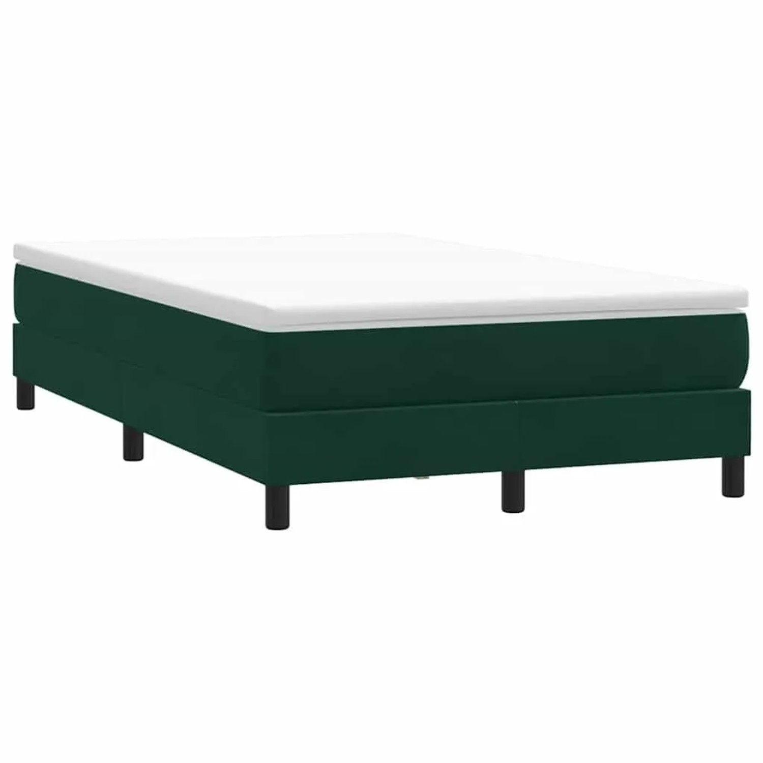 vidaXL Boxspringbett ohne Matratze Dunkelgrün 120x220 cm Samt 3315870 günstig online kaufen