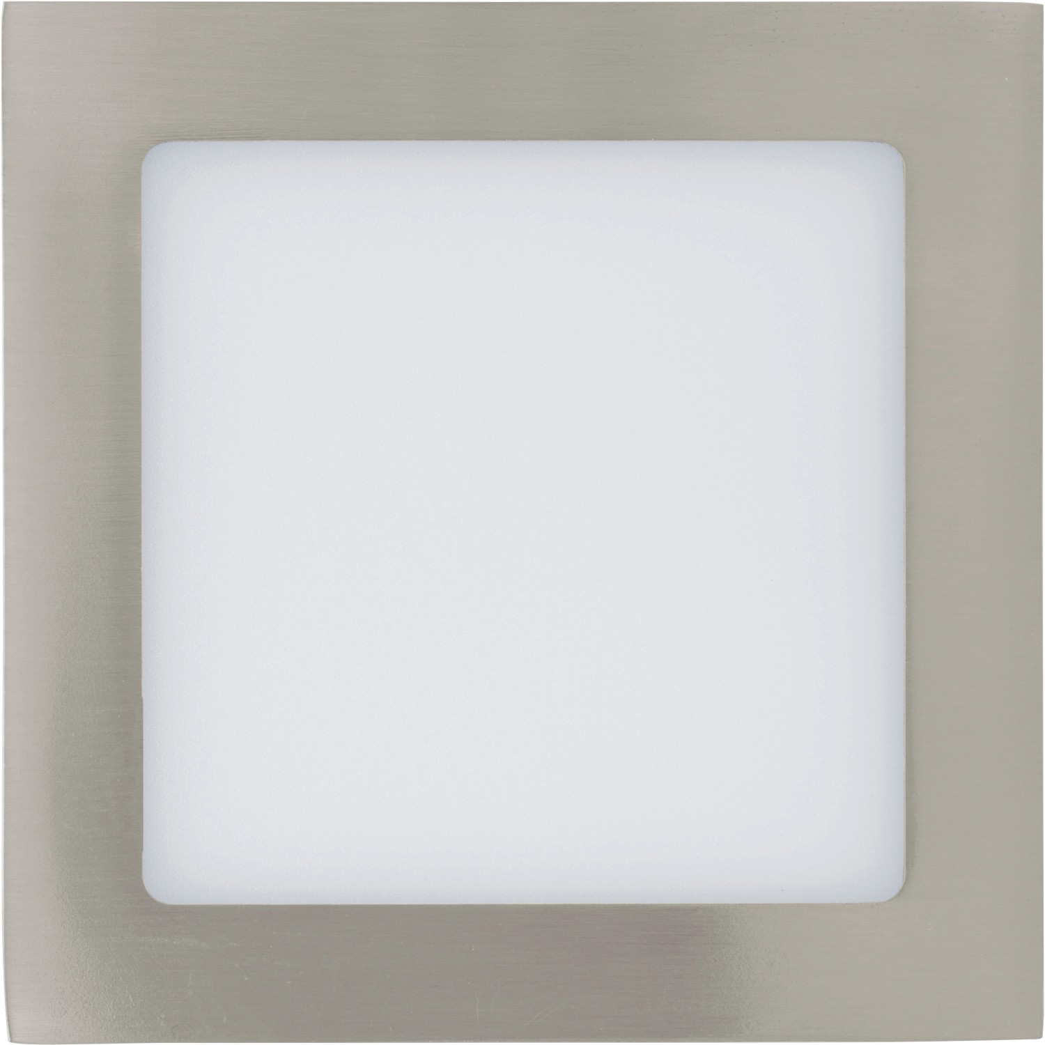 Eglo LED-Einbauleuchte Fueva 1 Nickel matt 17 x 17 cm Warmweiß günstig online kaufen