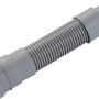 Graues HT-Flexrohr (250 mm) aus Kunststoff für Sanitärinstallation, flexibel montierbar.