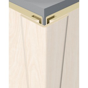 Winkelleiste 28x28 mm, helle Holzoptik, für Paneel-Ecken und Übergänge.