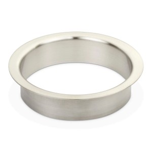 SOTECH Durchwurfring aus gebürstetem Edelstahl, Ø180mm, für Küchen-Arbeitsplatten. Ideal für Abfallentsorgung.