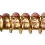 Gelb verzinkte Spanplattenschraube mit Senkkopf und TX-Antrieb, 4x25 mm, 25 Stück.
