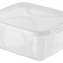 Transparente Rotho Clear Box Arco small (2 l) mit Deckel, ideal zur Aufbewahrung.