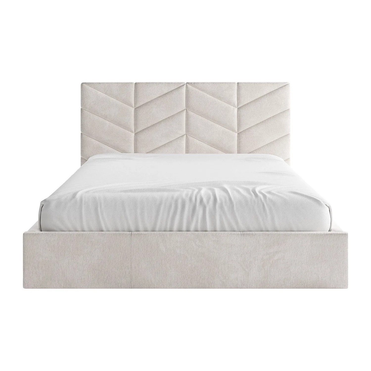 Vente-unique Bett Mit Bettkasten Justani Cremefarben 170 cm