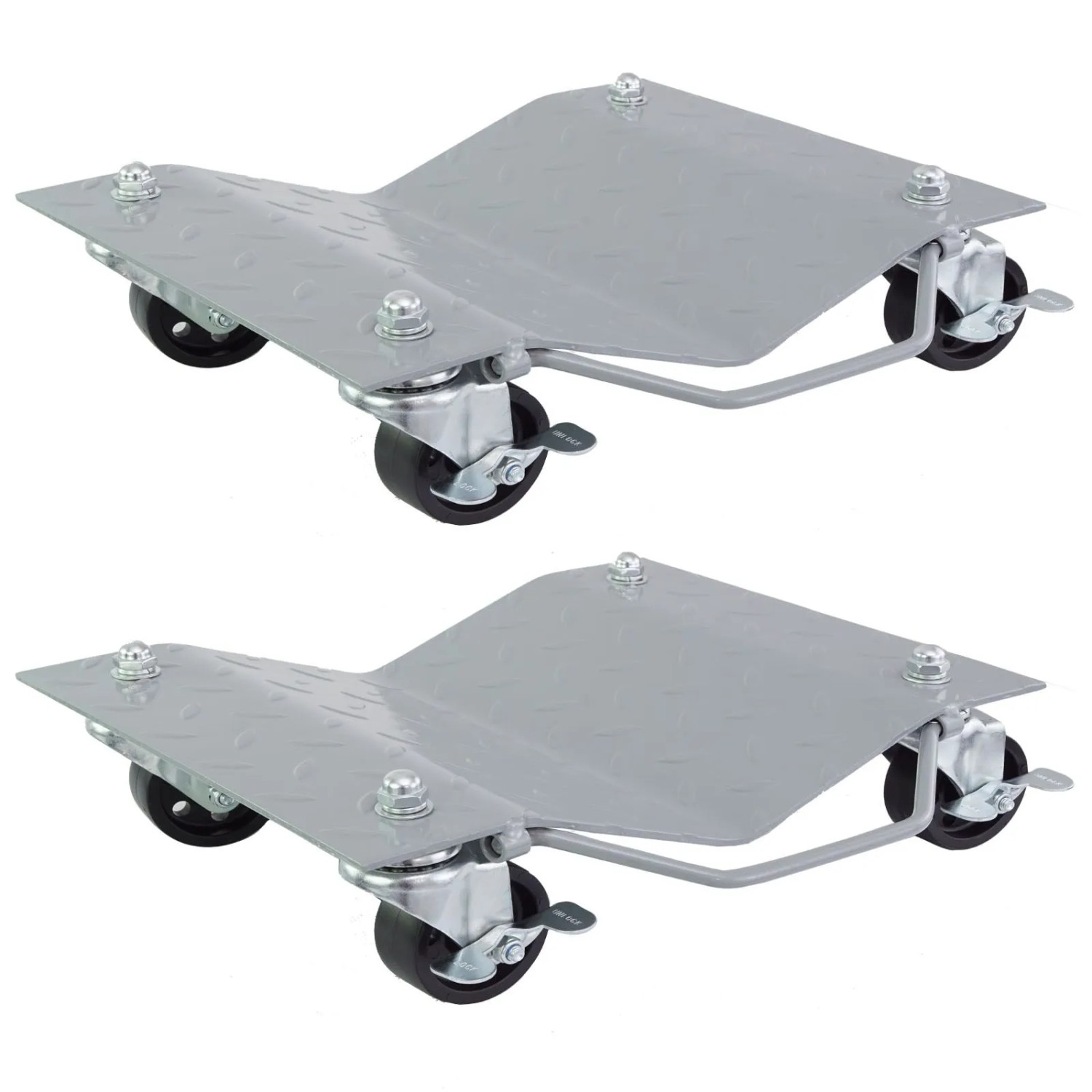 TRUTZHOLM Rangierhilfe Für PKW 2 Stück Jeweils 680 kg Rangierroller 360 Grad Drehbar