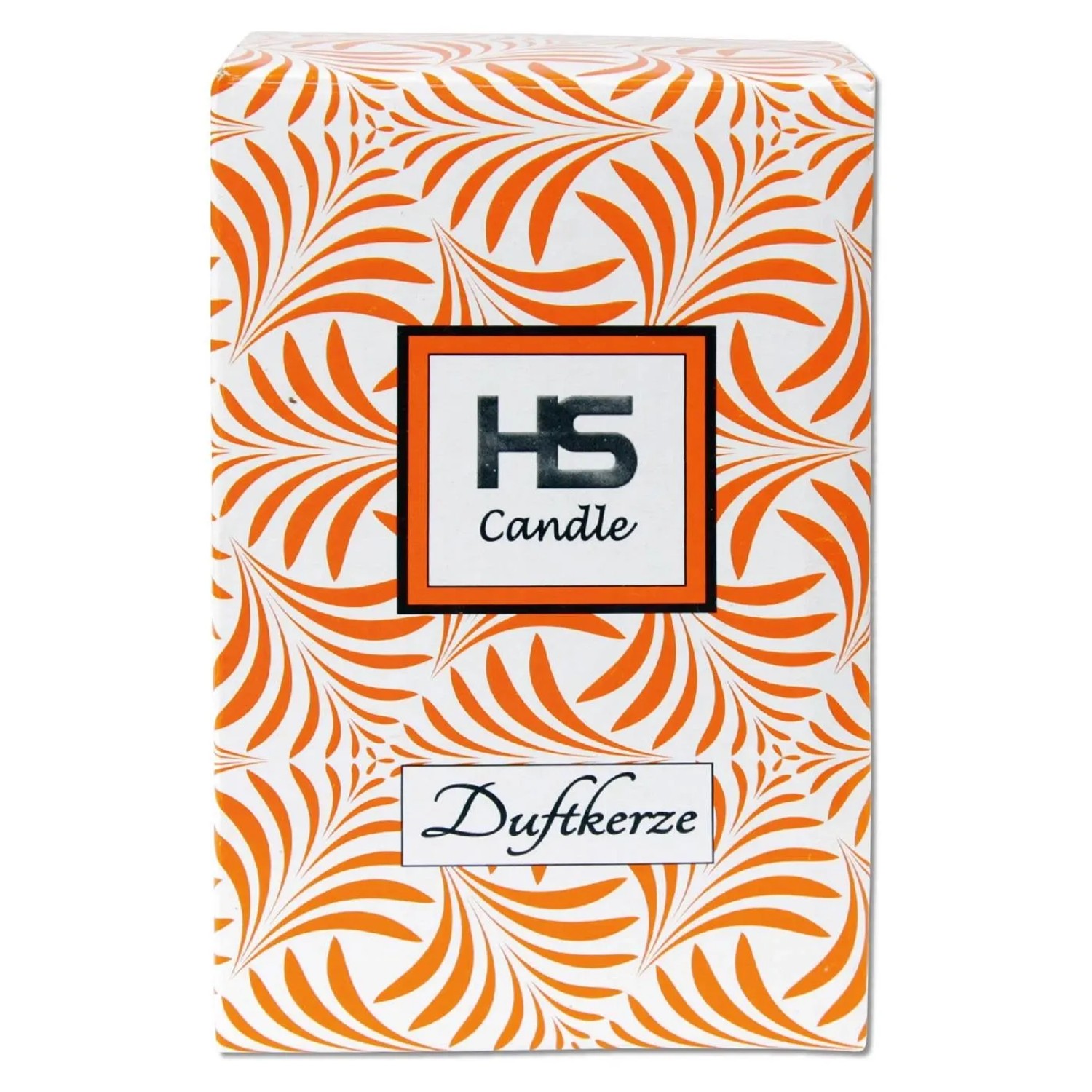 HS Candle Duftkerze Orange Bonbon im weihnachtlichen Design, Brenndauer 110h.