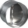 Rückluft-Sperrklappe System 125 aus verzinktem Stahlblech für Lüftungssysteme.