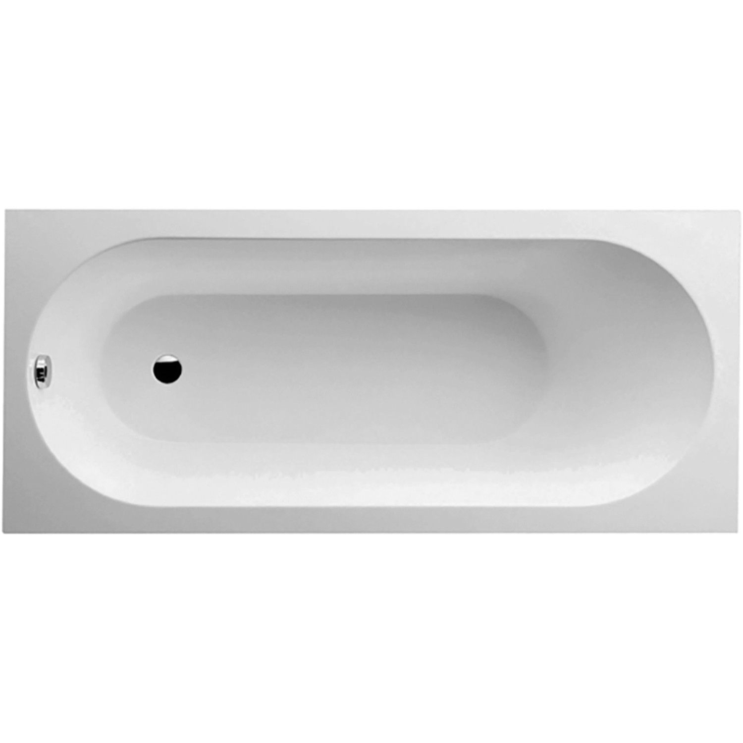 Villeroy & Boch Rechteck-Badewanne Oberon 160 cm x 75 cm Weiß Alpin