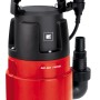 Einhell GC-DP 7835 Schmutzwasserpumpe in Rot/Schwarz mit Schwimmerschalter und Tragegriff.