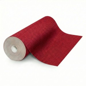 Floordirekt Nadelvlies Teppich Malta Messeteppich Dunkelrot 200 x 200 cm