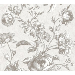 Tadessi Tapete Floral M1-No.1838 Vliestapete in Grau