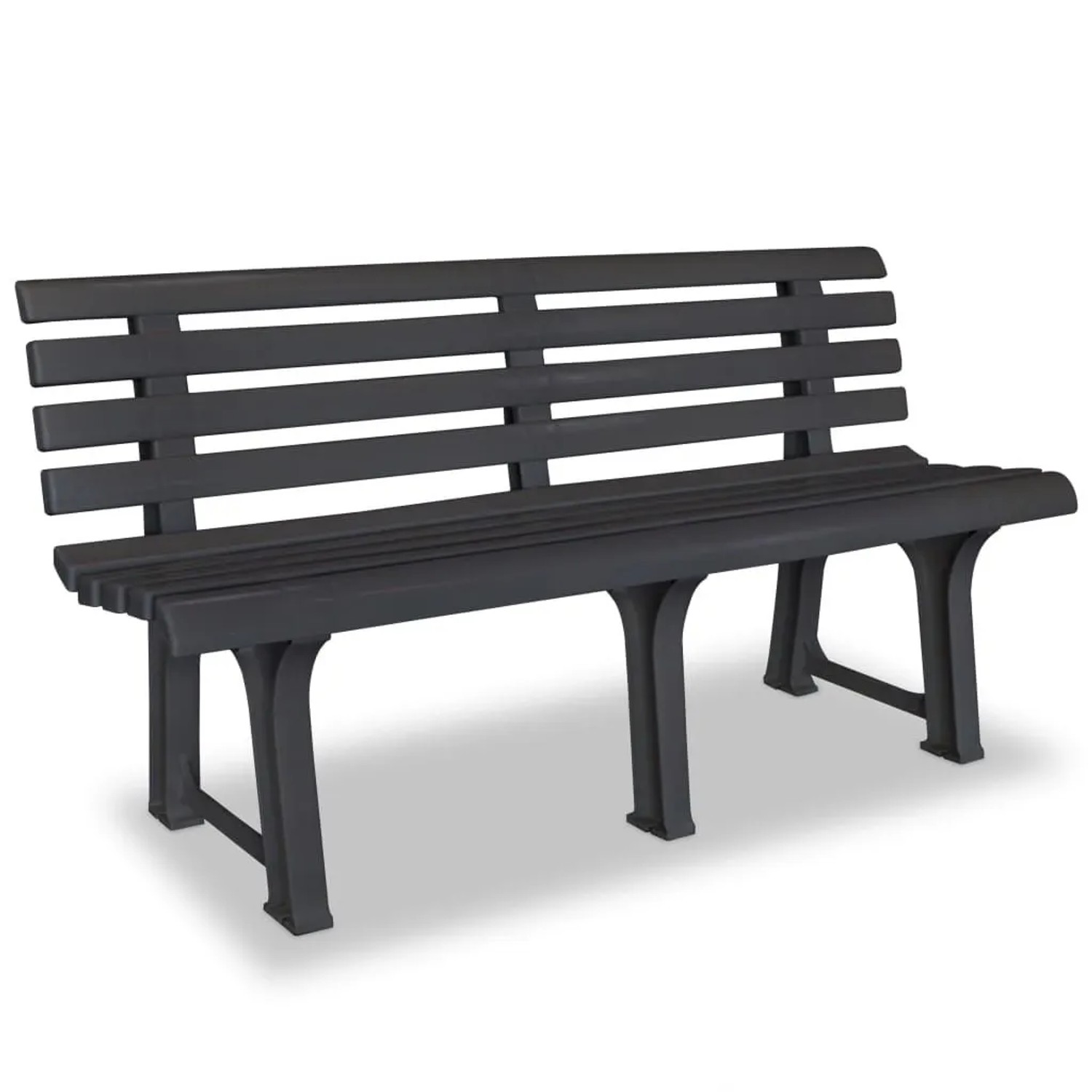 Furnicato Gartenbank 1455 Cm Kunststoff Anthrazit