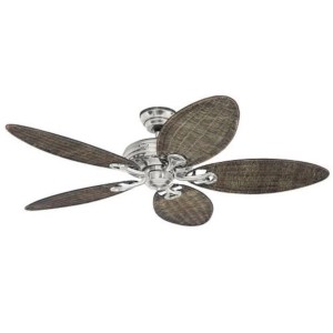 HUNTER Savoy Deckenventilator, 132 cm, Nickel gebürstet, Weidenflügel