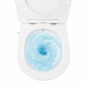 Swiss Aqua Technologies Wand-WC mit Bidet und Wirbelspülung WC-Sitz mit Absenkautomatik mit Montageset Weiß