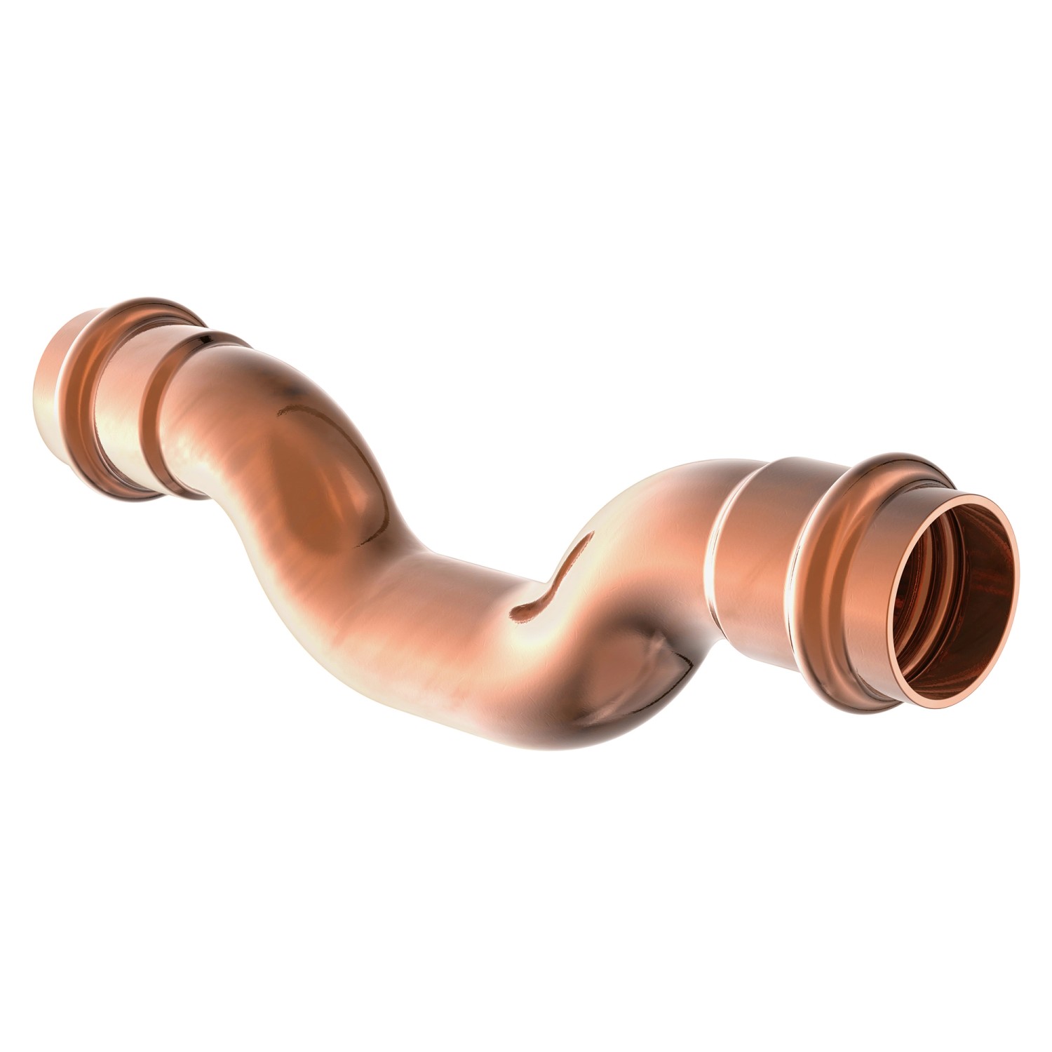 Kirchhoff CU-Überspringbogen 2 Muffen Blank 22 mm