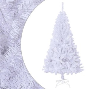 Weißer, künstlicher Weihnachtsbaum (150 cm) mit dicken Zweigen für innen & außen.