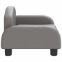 vidaXL Hundebett Grau 50x40x30 cm Kunstleder 171979_4