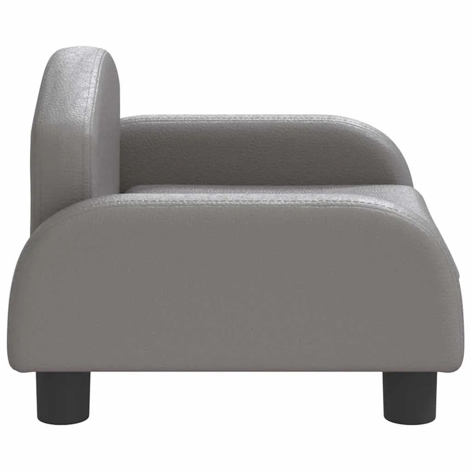 vidaXL Hundebett Grau 50x40x30 cm Kunstleder 171979_4