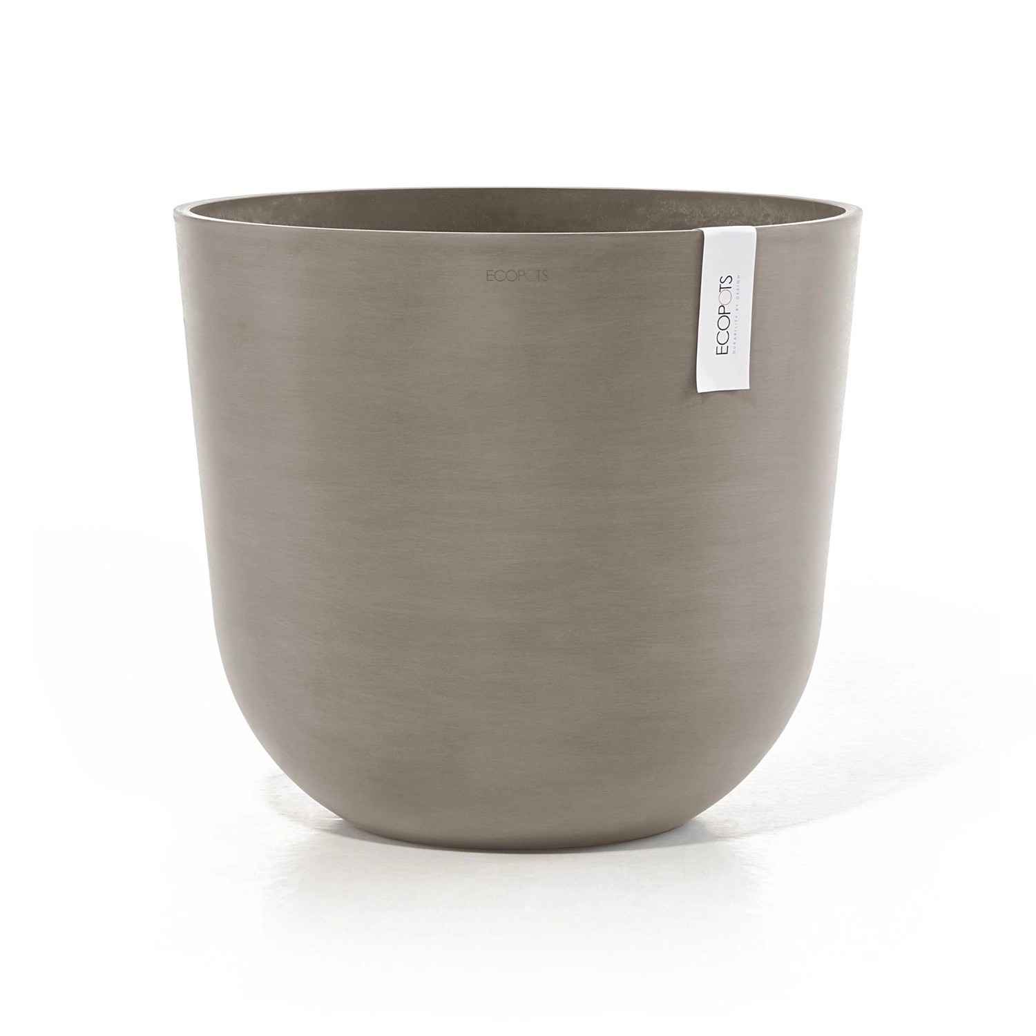 Ecopots Pflanztopf Oslo Braungrau 45 cm x 39,2 cm