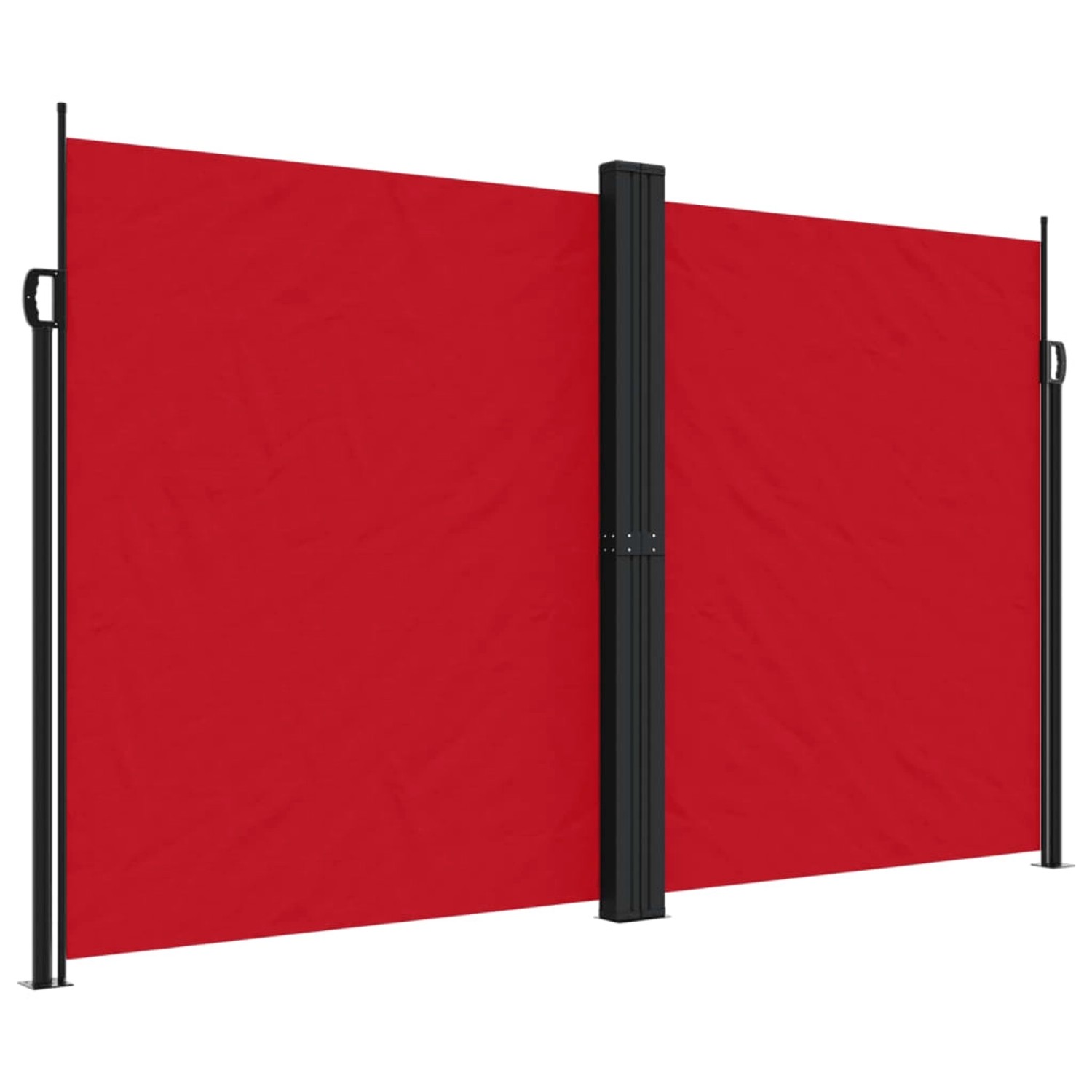 furnicato Seitenmarkise Ausziehbar Rot 200x1200 cm günstig online kaufen