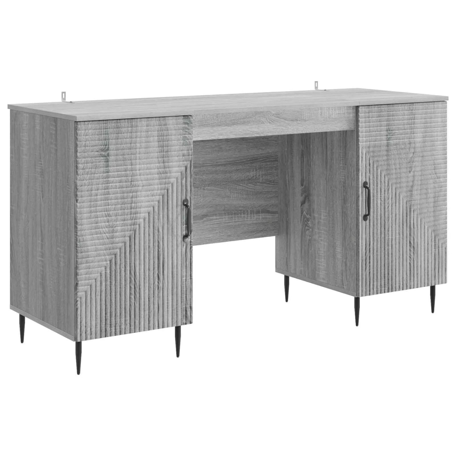 vidaXL Schreibtisch Graues Sonoma 142,5 x 50 x 75 cm Holzwerkstoff 3414609